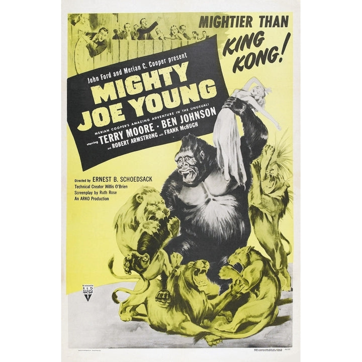 Mighty Joe Young Us Poster Terry Moore Mighty Joe Young 1949 Movie Poster Masterprint Image 1