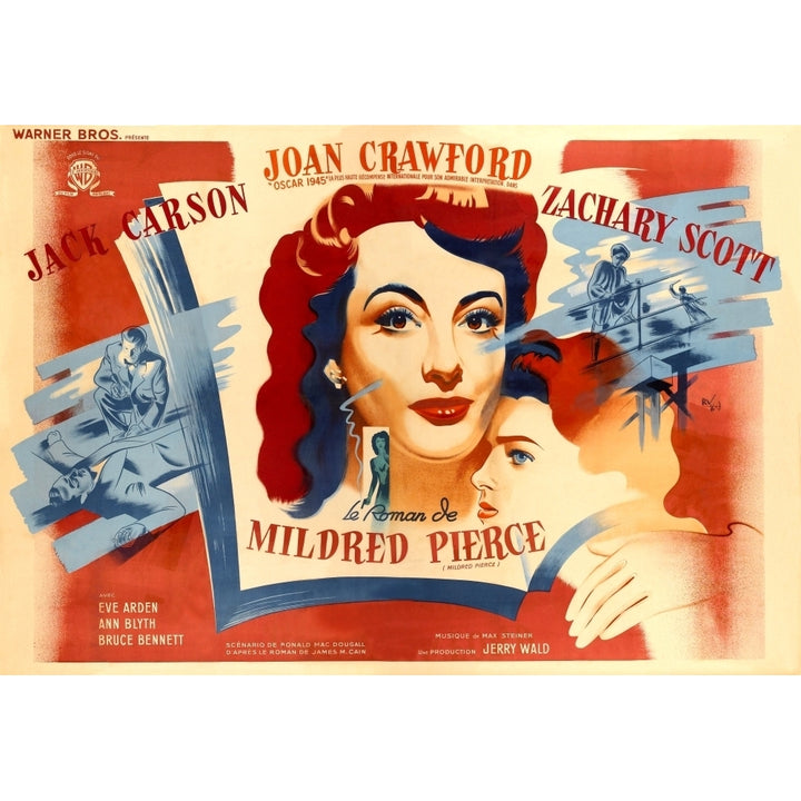 Mildred Pierce From Left Center Joan Crawford Ann Blyth 1945 Movie Poster Masterprint Image 1