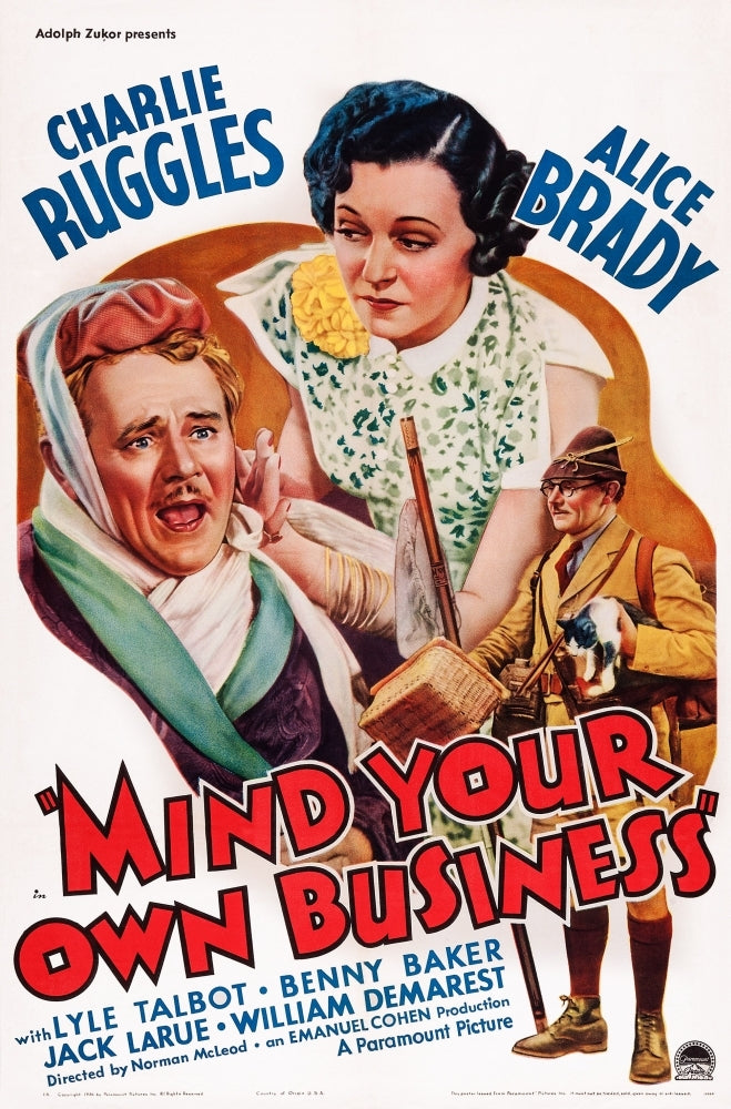 Mind Your Own Business U Movie Poster Masterprint Image 1