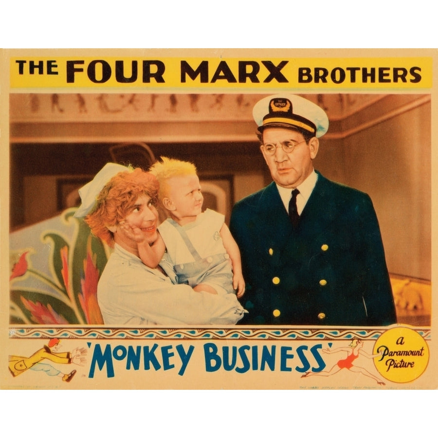 Monkey Business Lobbycard Harpo Marx 1931 Movie Poster Masterprint Image 1