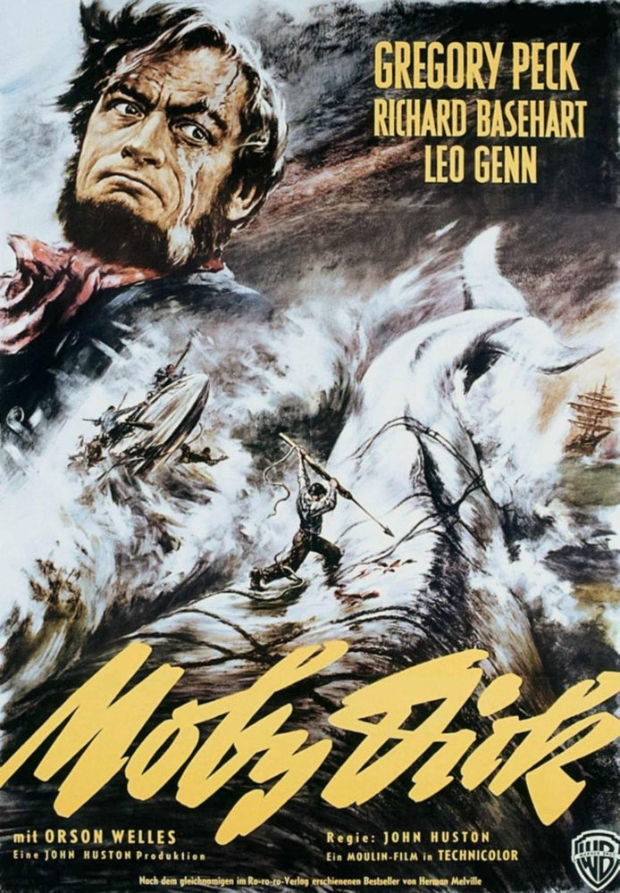 Moby Dick Gregory Peck On Italian Poster Art 1956 Movie Poster Masterprint Image 1