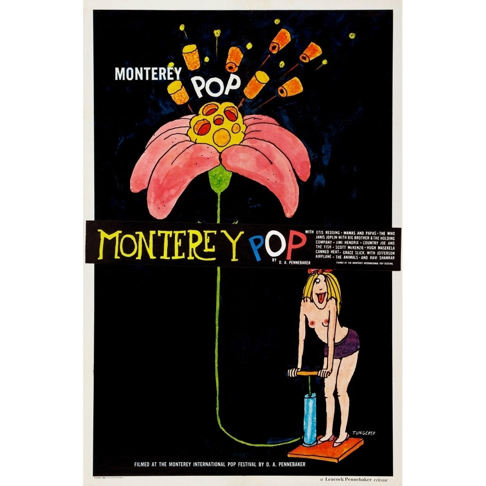 Monterey Pop Poster Art 1968. Movie Poster Masterprint Image 1