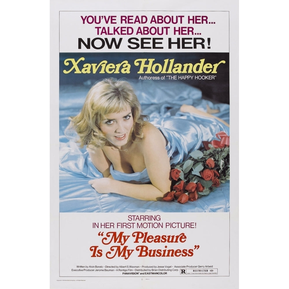 My Pleasure Is My Business Us Poster Xaviera Hollander 1975 Movie Poster Masterprint Image 2