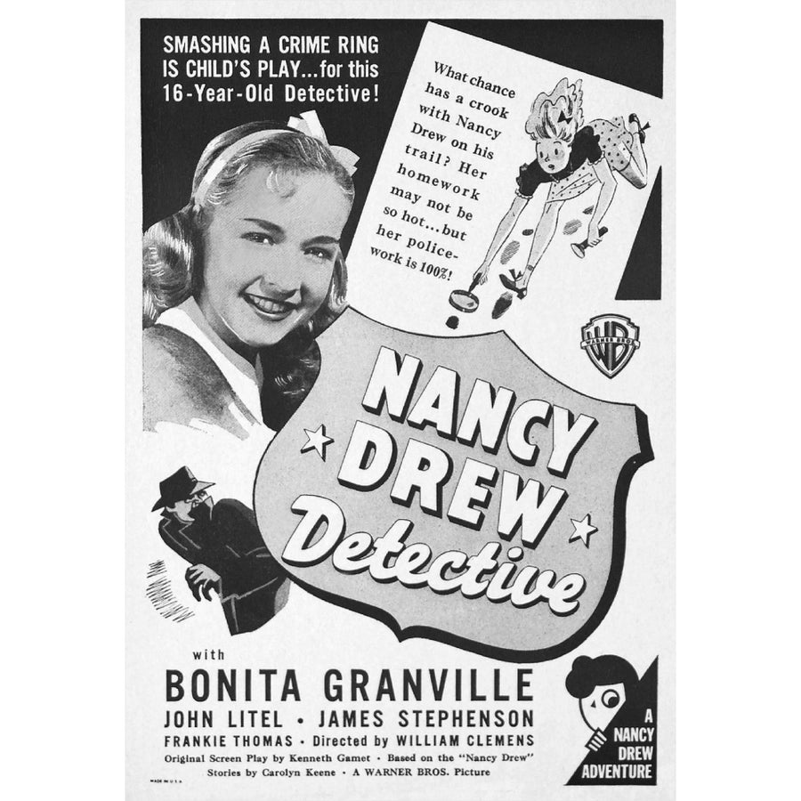 Nancy Drew - Detective Us Ad Art Bonita Granville 1938 Movie Poster Masterprint Image 1