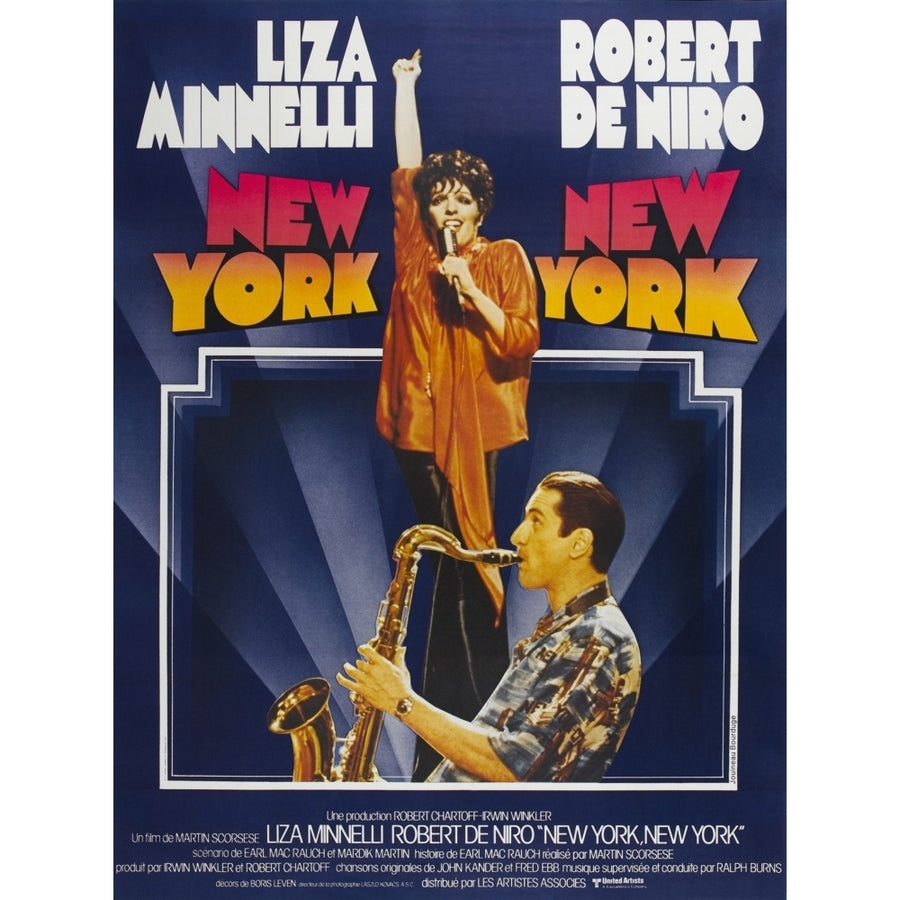 York York Top: Liza Minnelli Bottom: Robert Deniro On French Poster Art 1977. Movie Poster Masterprint Image 1