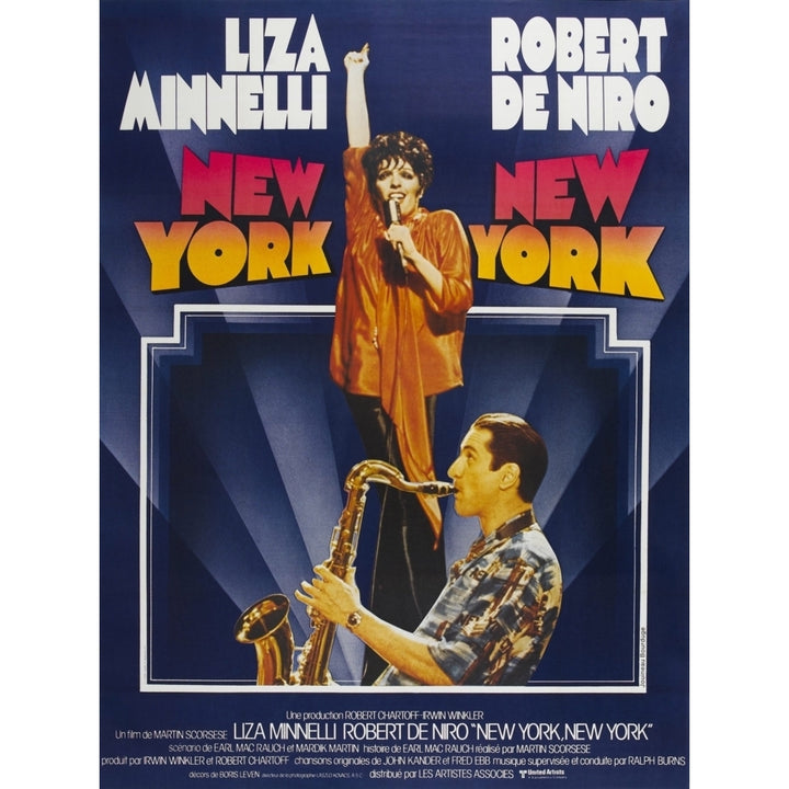 York York Top: Liza Minnelli Bottom: Robert Deniro On French Poster Art 1977. Movie Poster Masterprint Image 2