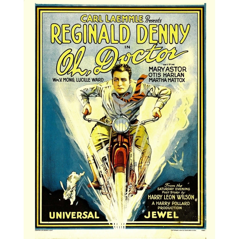 Oh Doctor Reginald Denny 1925. Movie Poster Masterprint Image 2