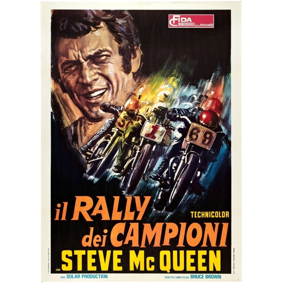 On Any Sunday Italian Poster Steve Mcqueen 1971 Movie Poster Masterprint Image 1