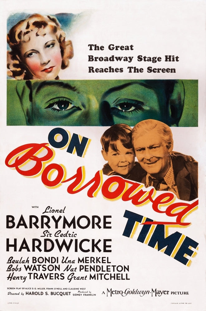 On Borrowed Time Us Poster Art From Left: Bobs Watson Lionel Barrymore 1939 Movie Poster Masterprint Image 1