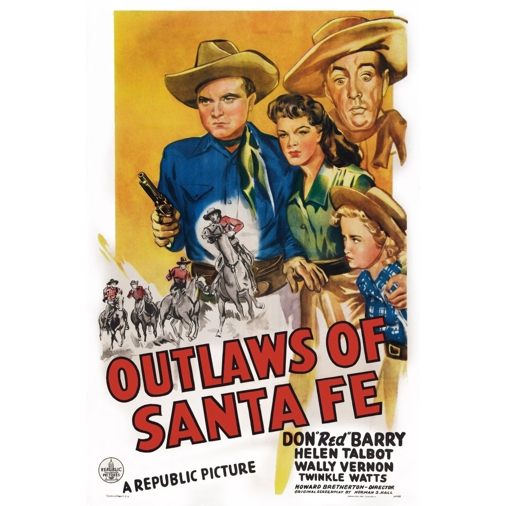 Outlaws Of Santa Fe U Movie Poster Masterprint Image 1