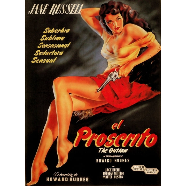 The Outlaw Jane Russell 1943 Movie Poster Masterprint Image 2