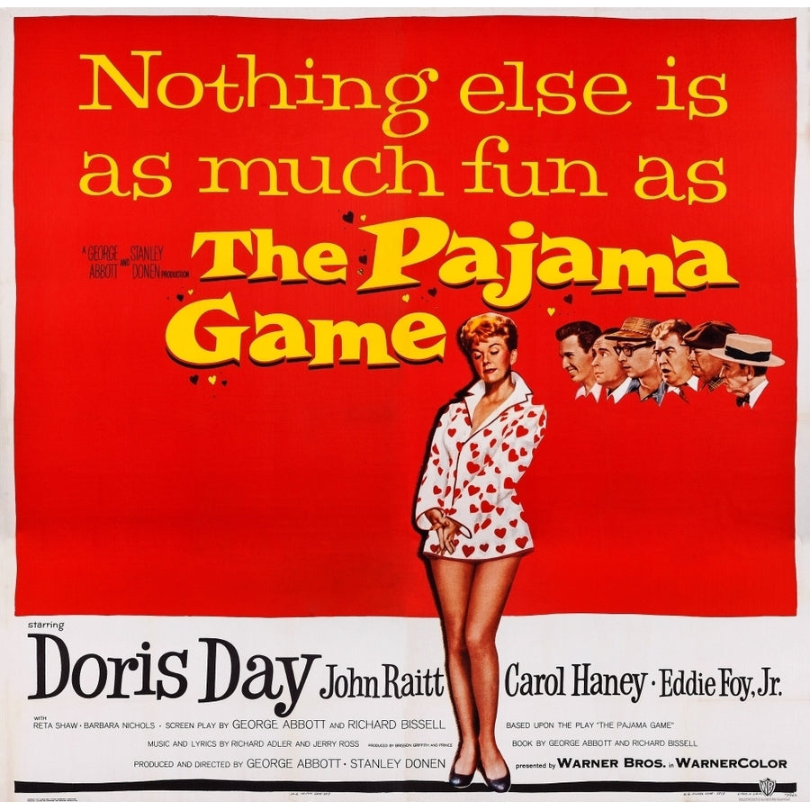 The Pajama Game Us Poster Art Doris Day 1957 Movie Poster Masterprint Image 1