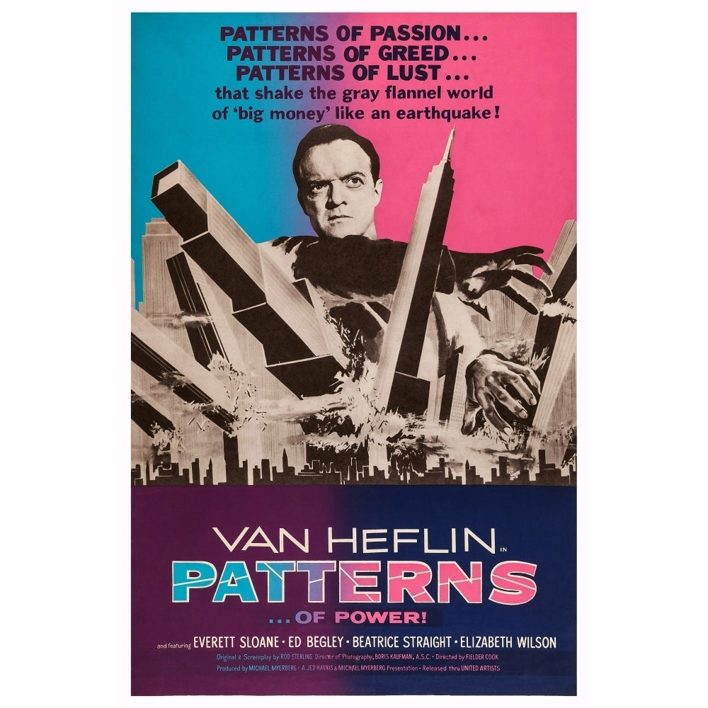 Patterns Us Poster Art Van Heflin 1956 Movie Poster Masterprint Image 1