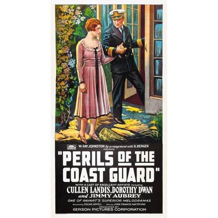 Perils Of The Coast Guard L-R: Dorothy Dwan Cullen Landis On Poster Art 1926. Movie Poster Masterprint Image 1