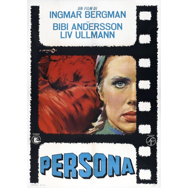 Persona Italian Poster Liv Ullmann 1966 Movie Poster Masterprint Image 1