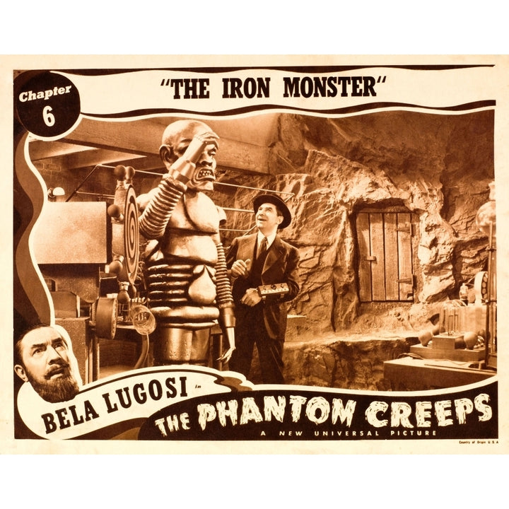 The Phantom Creeps Chapter 6: The Iron Master Bela Lugosi Lobbycard 1939 Movie Poster Masterprint Image 1