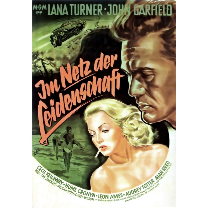 The Postman Always Rings Twice From Left Lana Turner John Garfield 1946 Movie Poster Masterprint Image 1