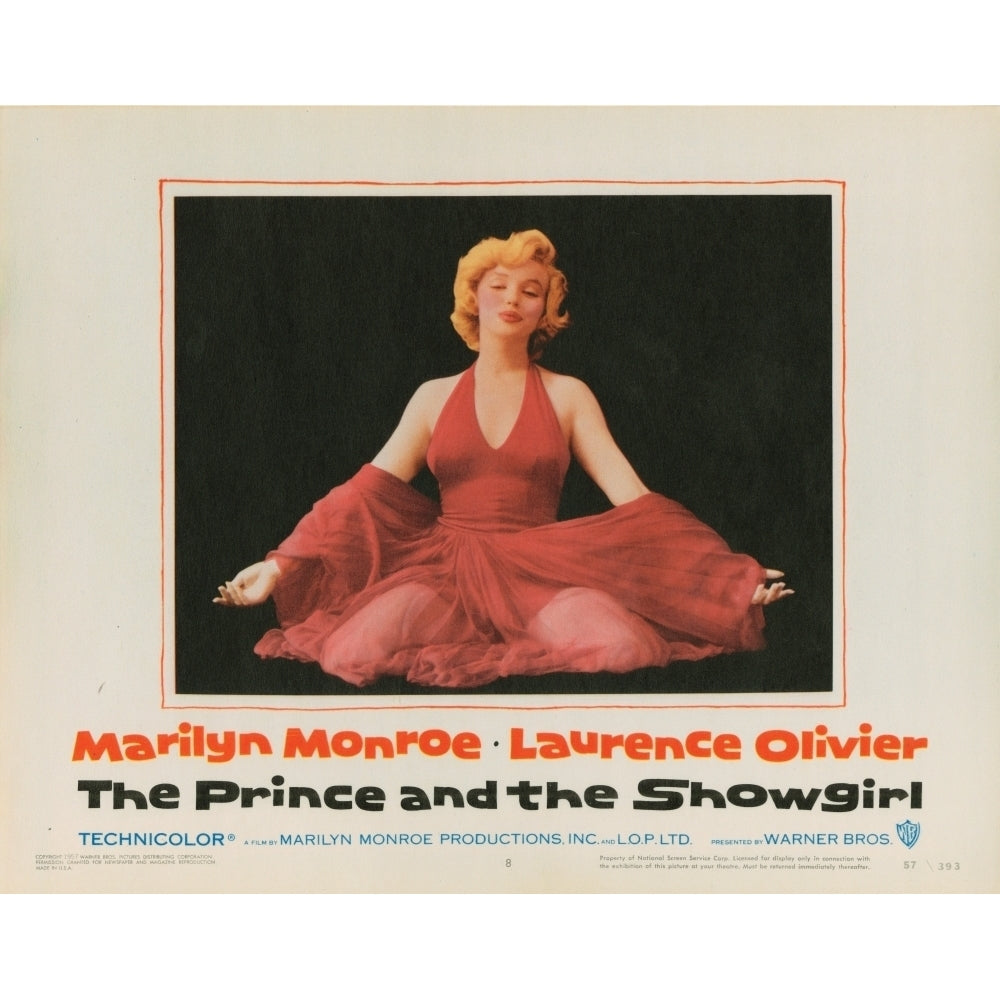 The Prince And The Showgirl Lobbycard Marilyn Monroe 1956 Movie Poster Masterprint Image 1