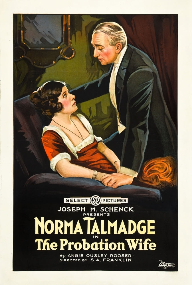 The Probation Wife Left: Norma Talmadge On Poster Art 1919 Movie Poster Masterprint Image 2