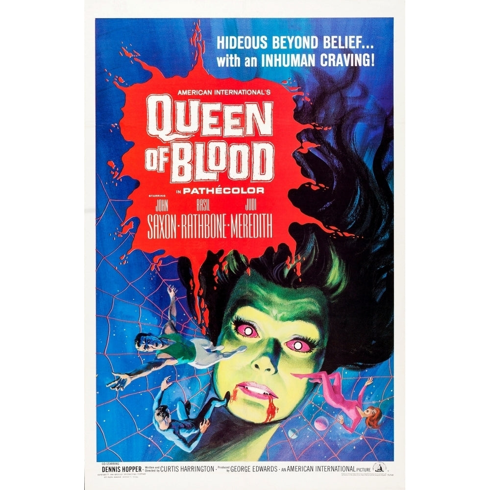 Queen Of Blood Us Poster Art Florence Marley 1966 Movie Poster Masterprint Image 2