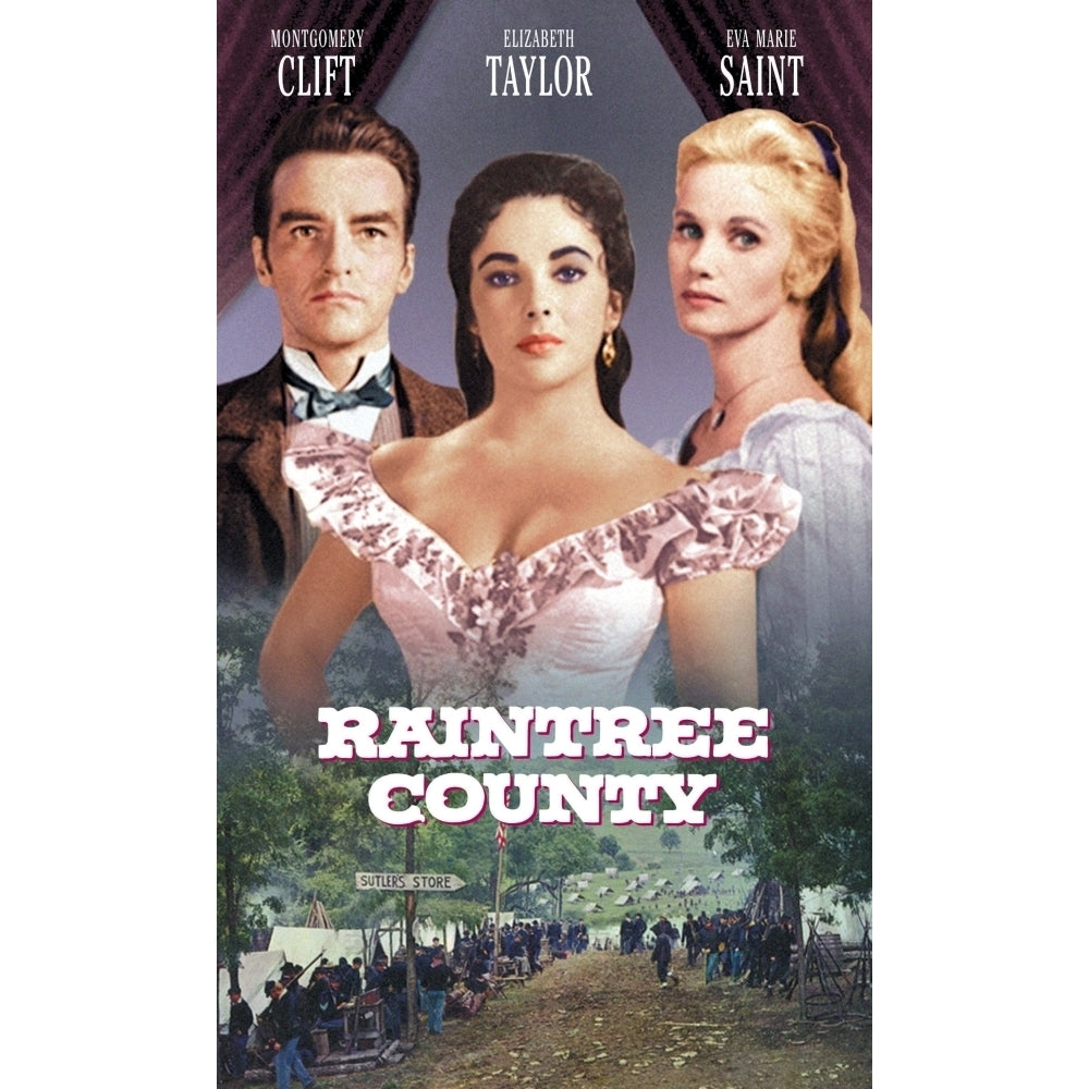 Raintree County Montgomery Clift Elizabeth Taylor Eva Marie Saint 1957. Movie Poster Masterprint Image 2