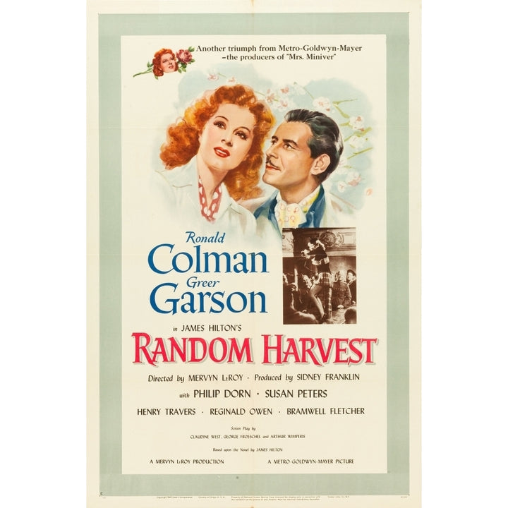 Random Harvest Greer Garson Ronald Colman 1942 Movie Poster Masterprint Image 2