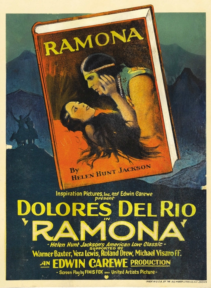 Ramona Center Top: Warner Baxter; Center Bottom: Dolores Del Rio 1928. Movie Poster Masterprint Image 1