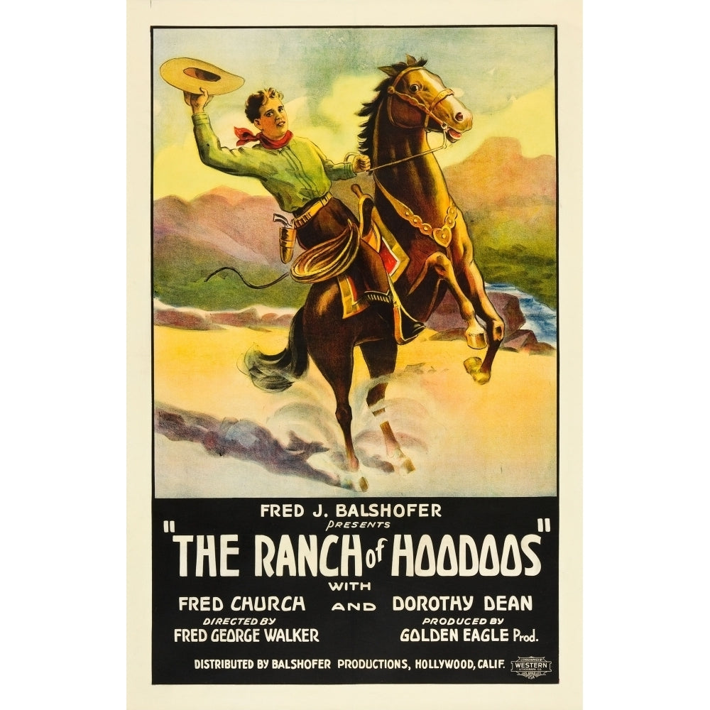 The Ranch Of Hoodoos Fred Church On Us Poster Art 1926. Movie Poster Masterprint Image 1