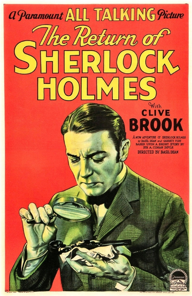 The Return Of Sherlock Holmes Us Poster Art Clive Brook As Sherlock Holmes 1929 Movie Poster Masterprint Image 1