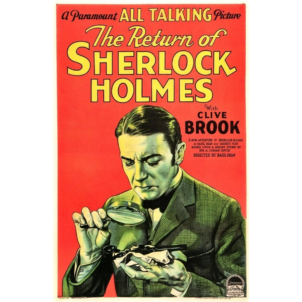 The Return Of Sherlock Holmes Us Poster Art Clive Brook As Sherlock Holmes 1929 Movie Poster Masterprint Image 2