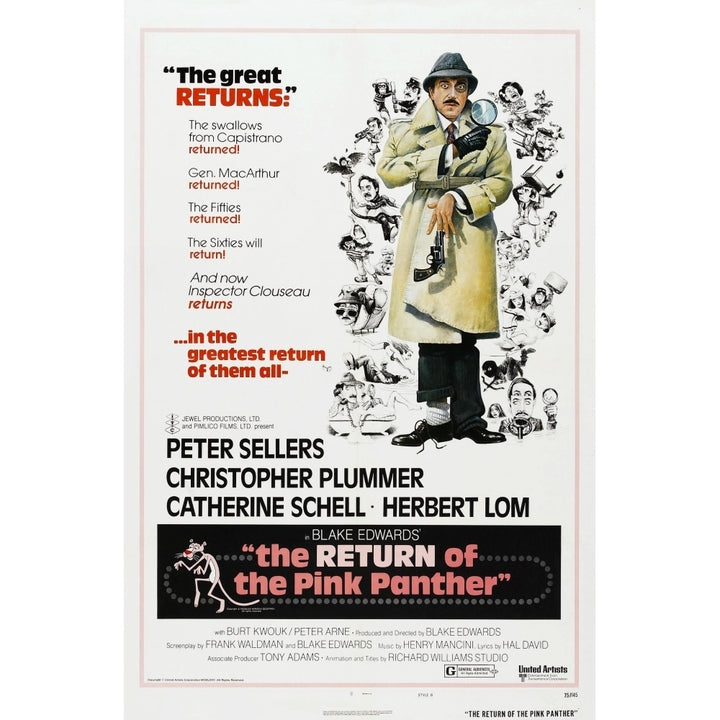 The Return Of The Pink Panther Us Poster Peter Sellers 1975 Movie Poster Masterprint Image 1