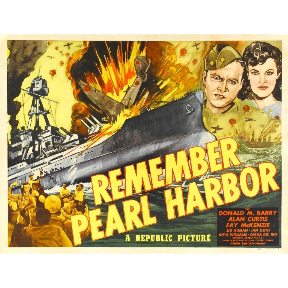 Remember Pearl Harbor From Left: Donald M. Barry Fay Mckenzie 1942. Movie Poster Masterprint Image 2