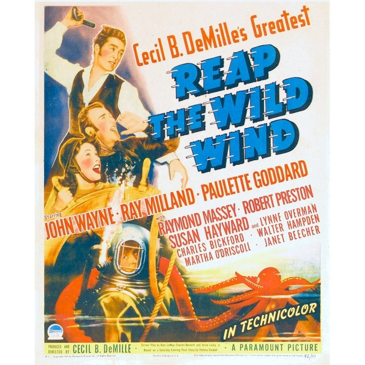 Reap The Wild Wind Movie Poster Masterprint Image 1