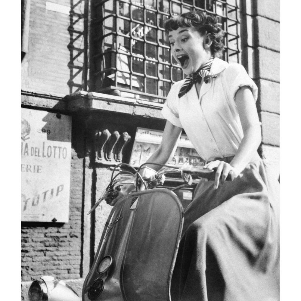 Roman Holiday Audrey Hepburn 1953 Poster Print Image 1