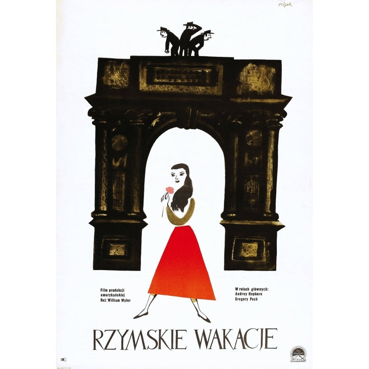 Roman Holiday Polish Poster Art 1953 Movie Poster Masterprint Image 2