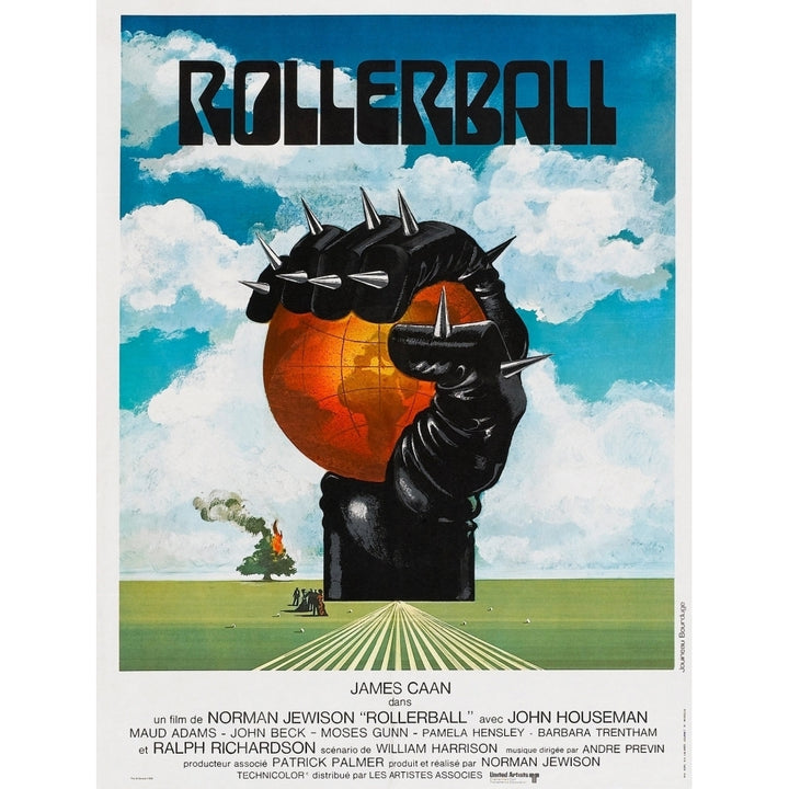 Rollerball French Poster 1975 Movie Poster Masterprint Image 1