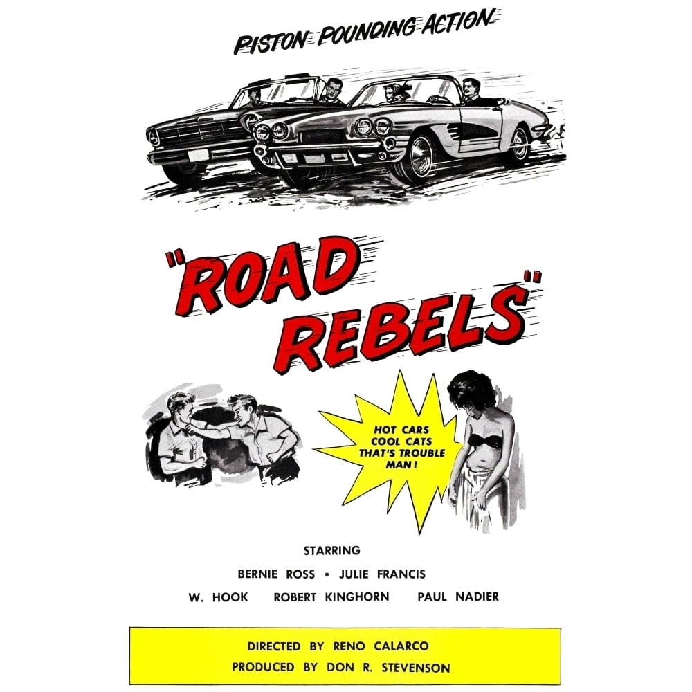 Road Rebels One-Sheet Poster Art 1964. Movie Poster Masterprint Image 1