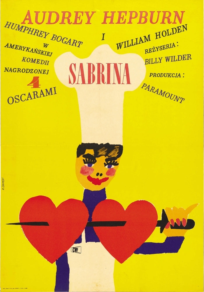 Sabrina Polish Poster Art 1954 Movie Poster Masterprint Image 1