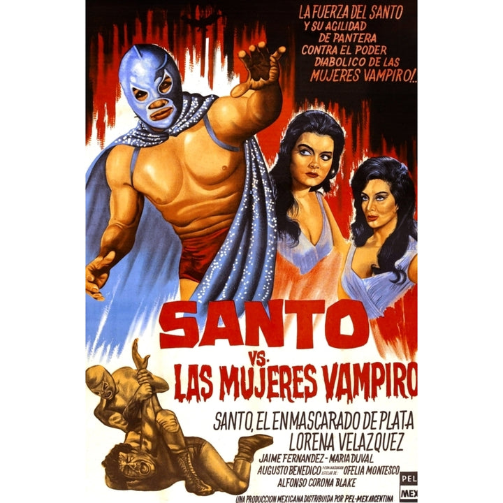 Santo Vs. The Vampire Women) Movie Poster Masterprint Image 2