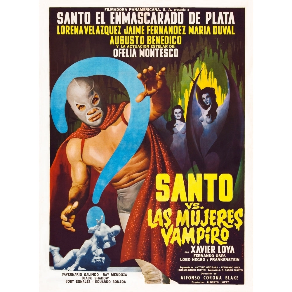 Santo Vs. The Vampire Women) Movie Poster Masterprint Image 1