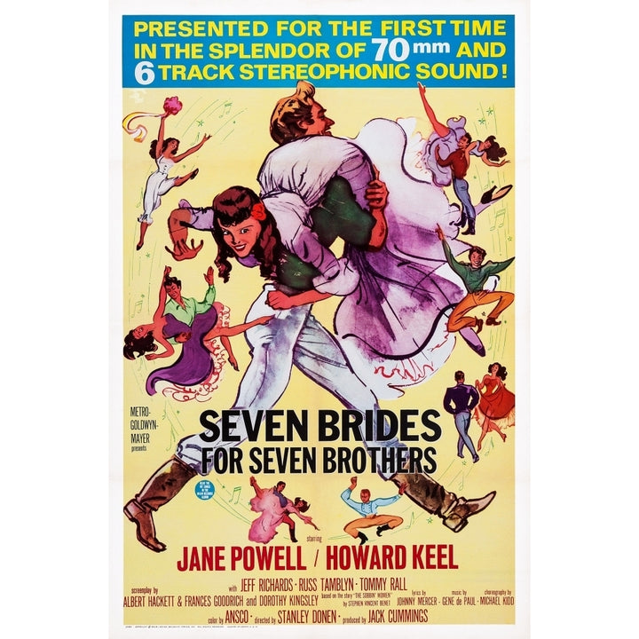 Seven Brides For Seven Brothers Us Poster Art 1954 Movie Poster Masterprint Image 1