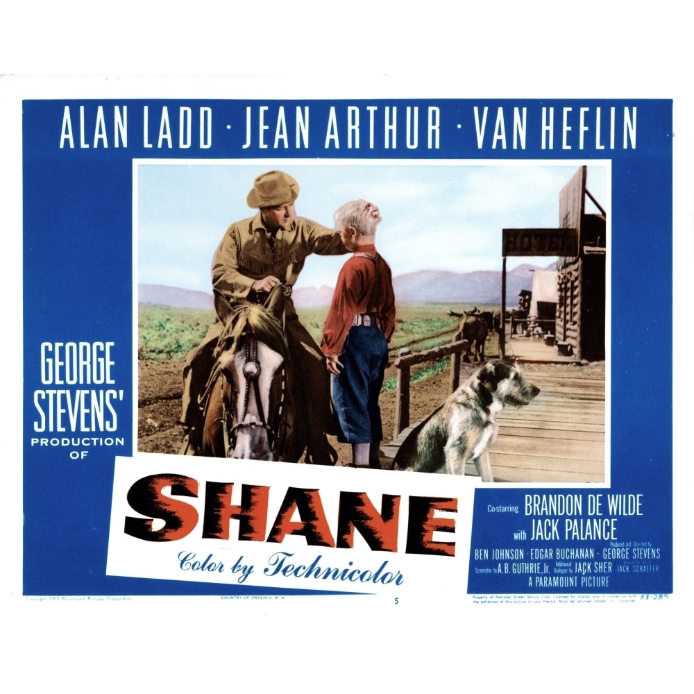 Shane Movie Poster Masterprint Image 1