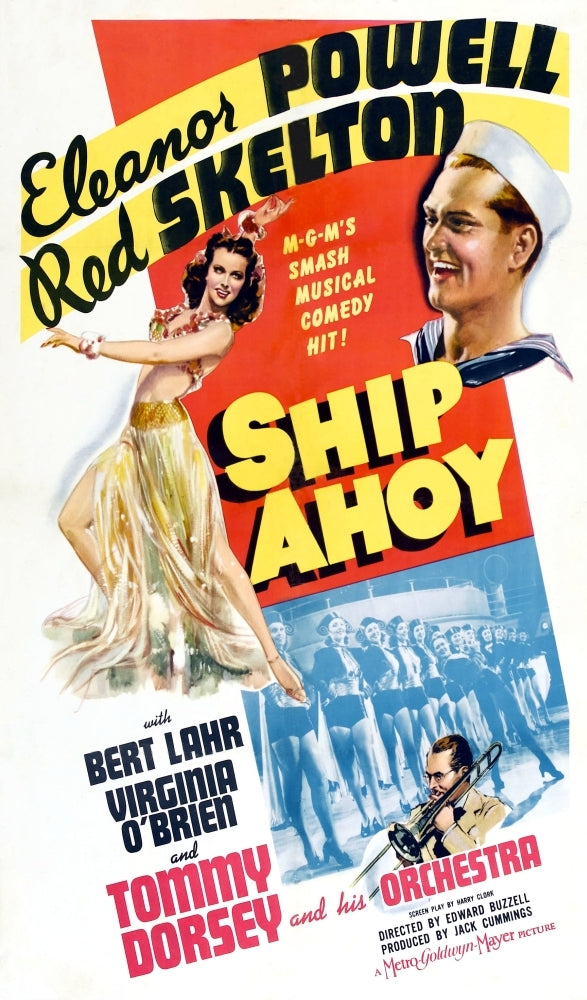 Ship Ahoy Clockwise From Left Eleanor Powell Red Skelton Tommy Dorsey 1942 Movie Poster Masterprint Image 1