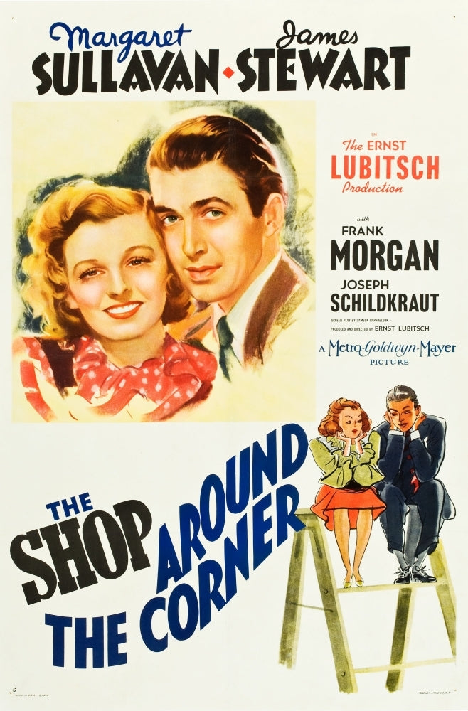 The Shop Around The Corner L-R: Margaret Sullavan James Stewart On Poster Art 1940 Movie Poster Masterprint Image 1