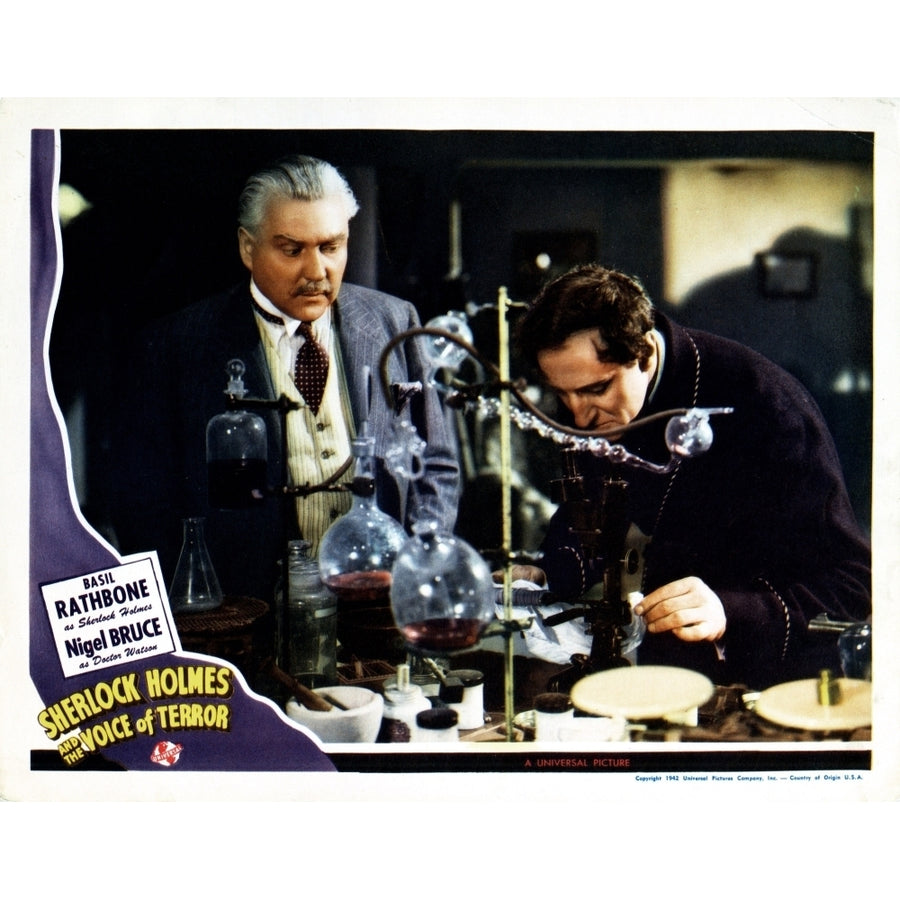 Sherlock Holmes And The Voice Of Terror Movie Poster Masterprint Image 1