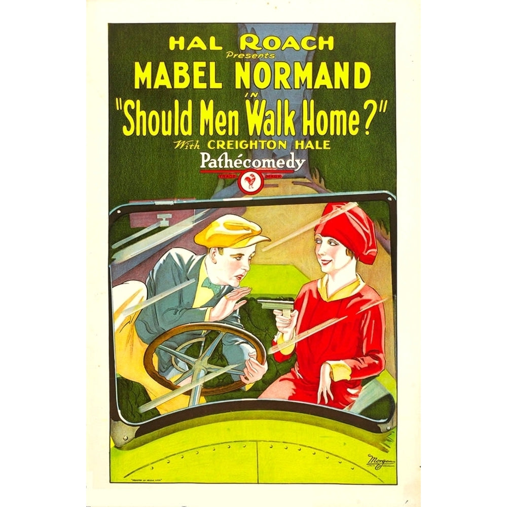 Should Men Walk Home? From Left: Creighton Hale Mabel Normand 1927. Movie Poster Masterprint Image 1