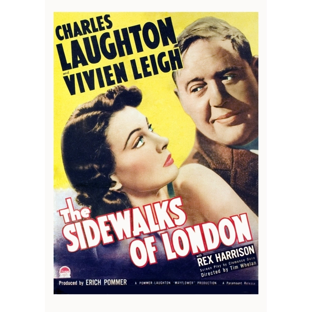 Sidewalks Of London Vivien Leigh Charles Laughton 1938. Movie Poster Masterprint Image 1