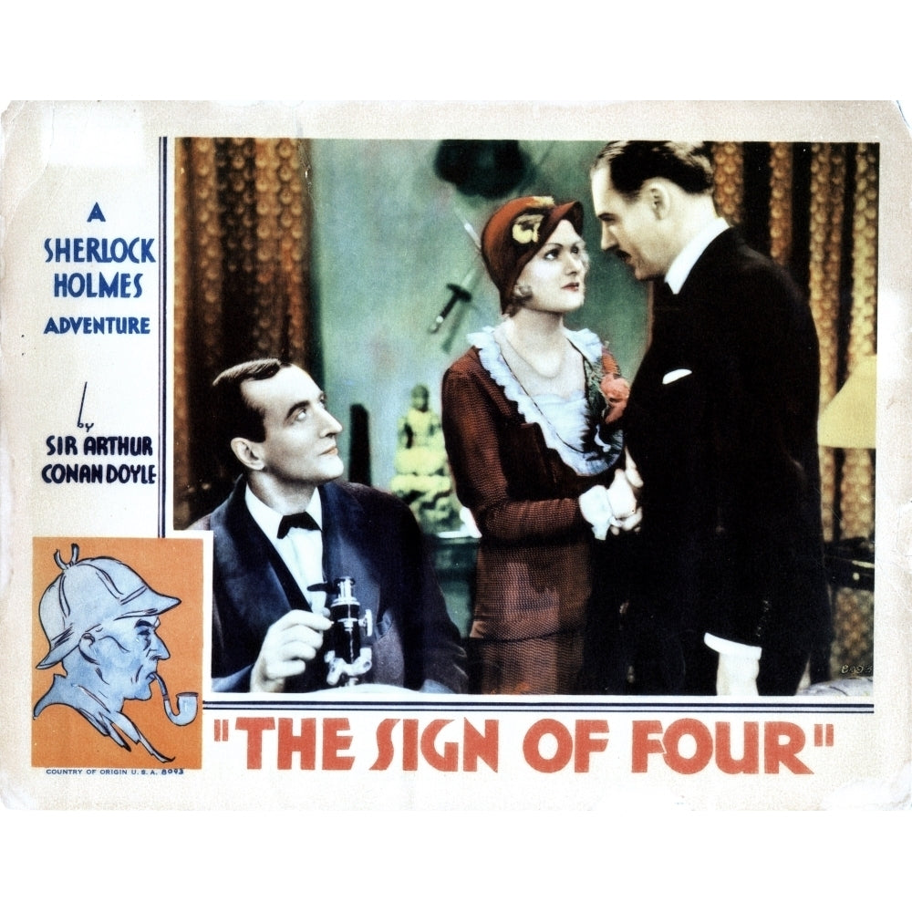 The Sign Of Four From Left Arthur Wontner Isla Bevan Ian Hunter 1932 Movie Poster Masterprint Image 1