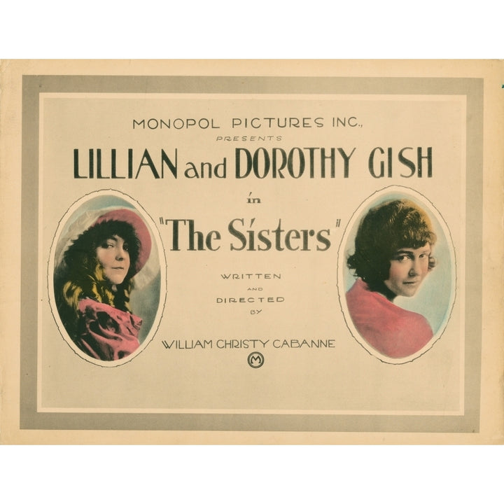 The Sisters From Left Lillian Gish Dorothy Gish 1914 Movie Poster Masterprint Image 1