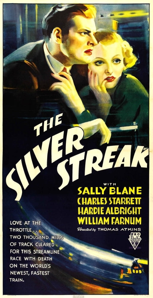 Silver Streak From Left: Charles Starrett Sally Blane 1934. Movie Poster Masterprint Image 1